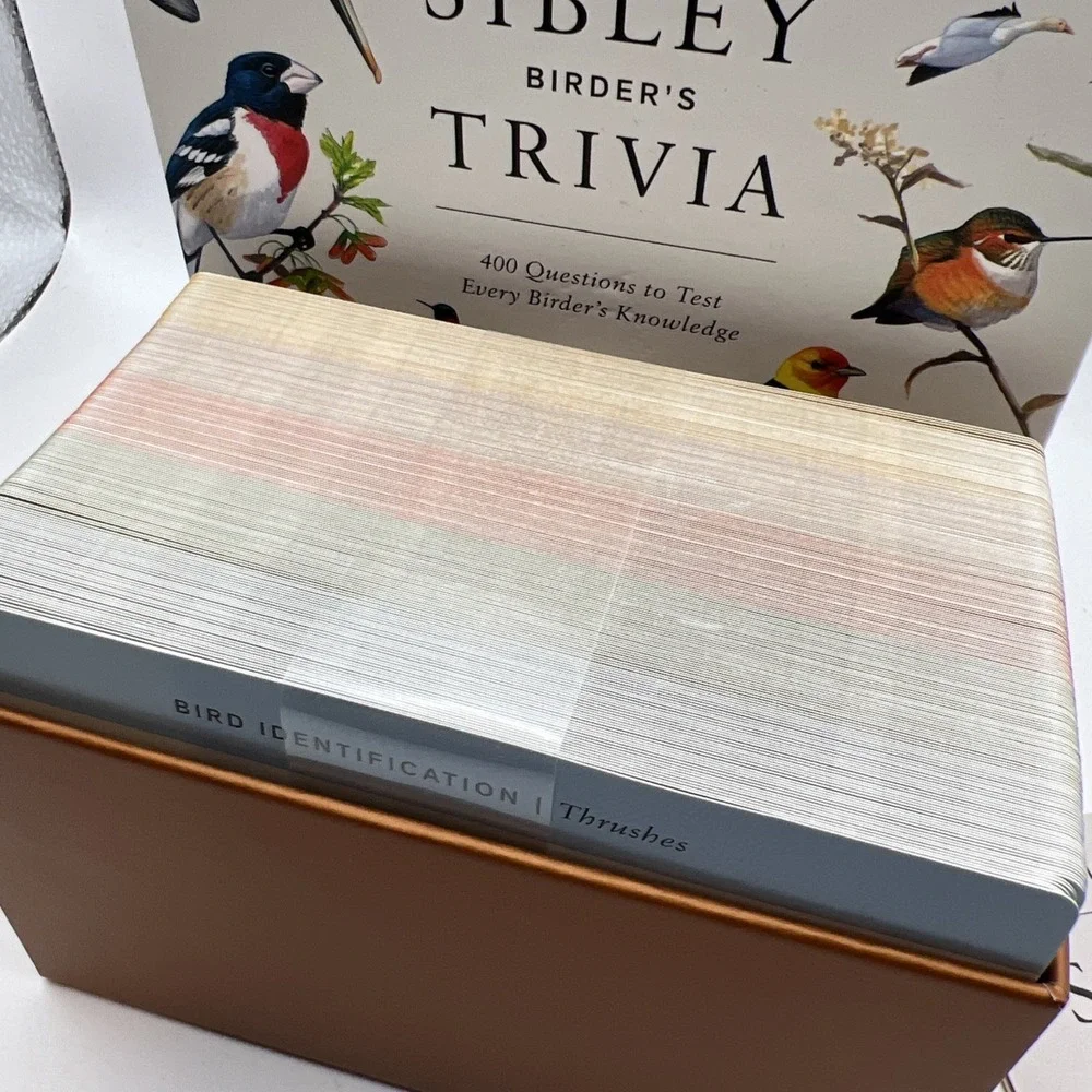 Sibley Birder's Trivia: A Card Game-illustrated game-Bird- 2 or more players-NIB